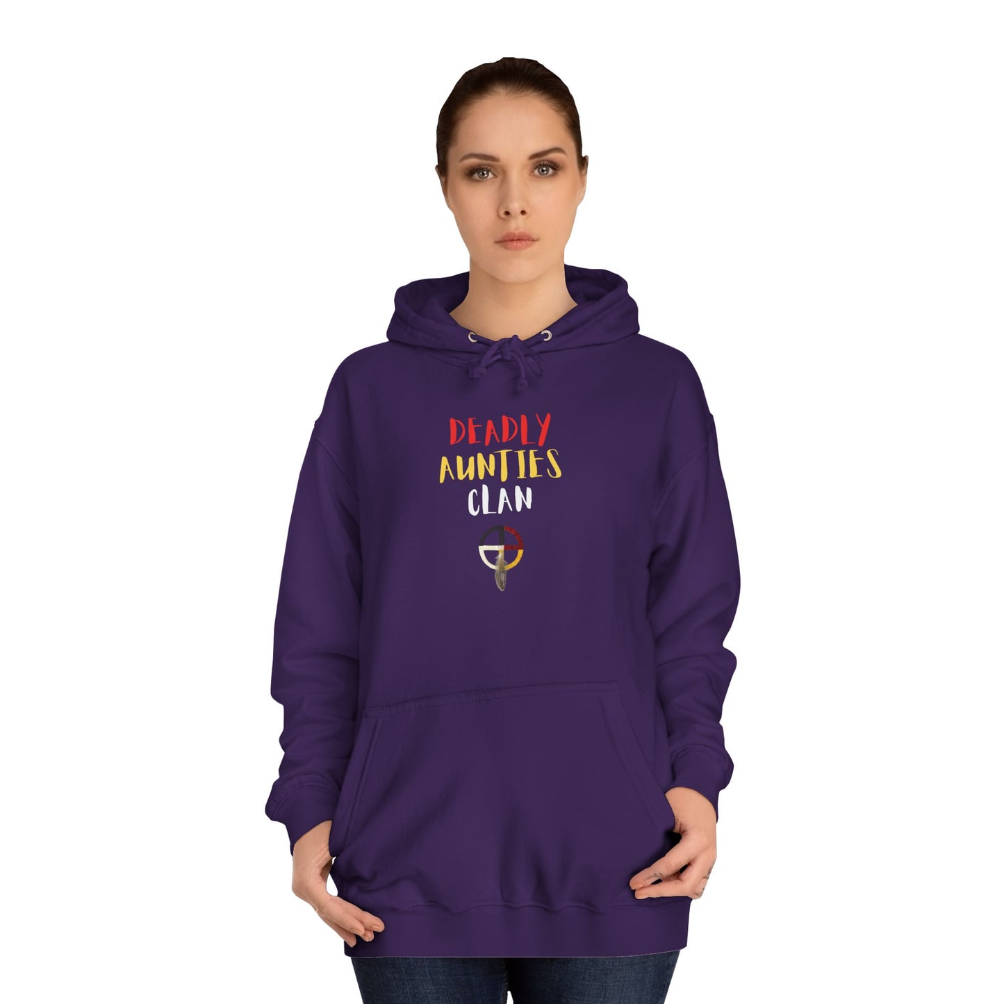 Deadly Aunties Clan - Unisex College Hoodie