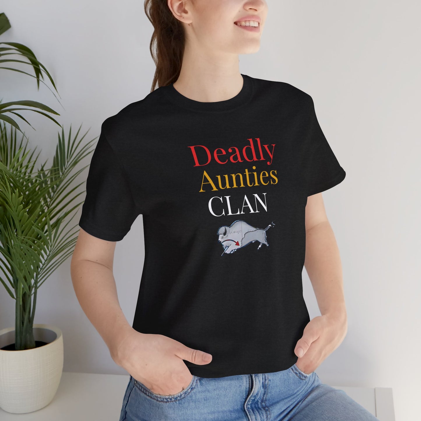 Deadly Aunties Clan - Blackfoot Ledger Art -  by Teague WestWolf GoodVoice - Unisex Tee