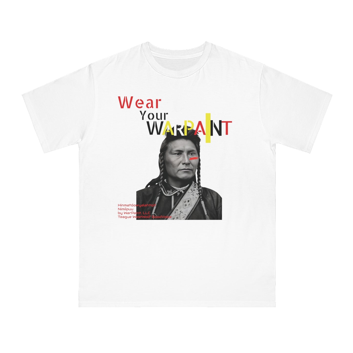 Hinmatóowyalahtq̓it (Also known as Chief Joseph) or the Nimíipuu ("We, The People") also know as the New Pierce Tribe - Organic Unisex Classic T-Shirt