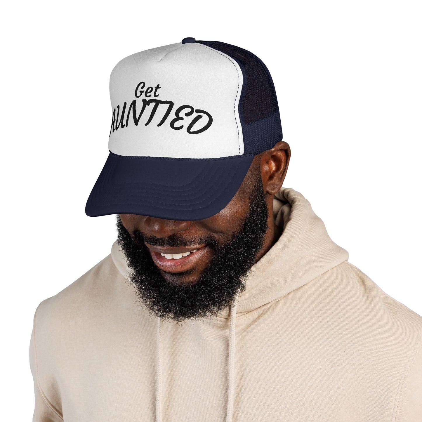 Get Auntie'd Trucker Hat - by Teague WestWolf GoodVoice