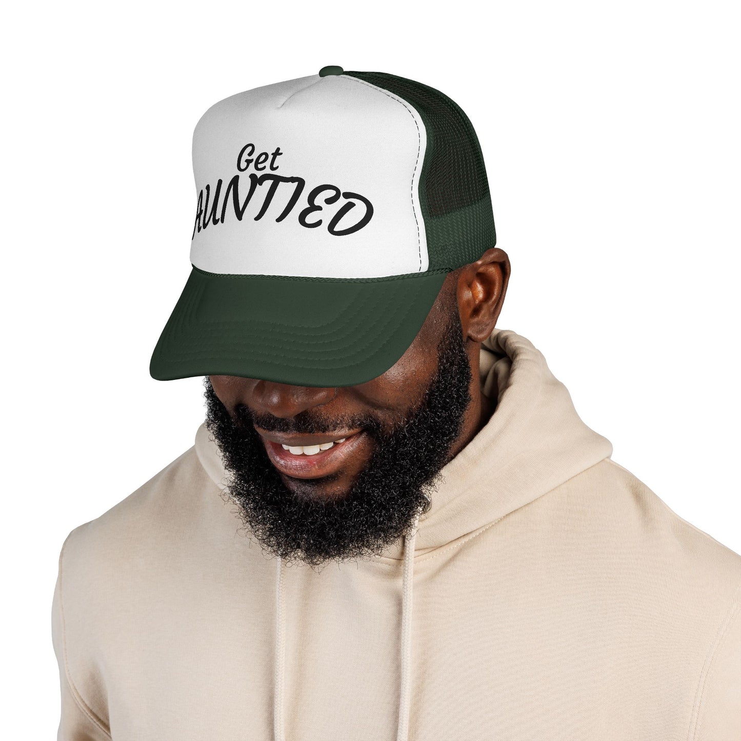 Get Auntie'd Trucker Hat - by Teague WestWolf GoodVoice