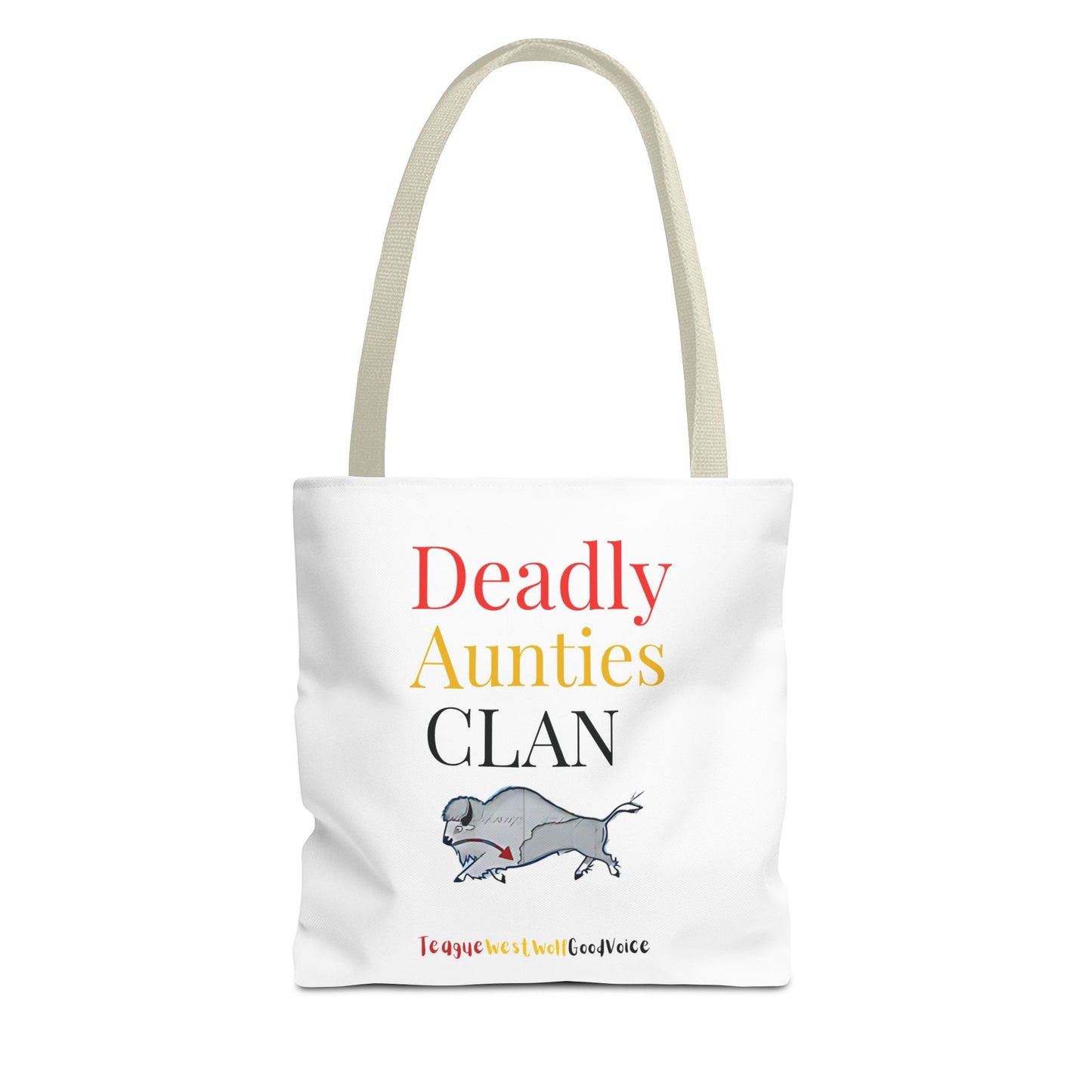 Deadly Aunties Clan Tote Bag by Teague WestWolf GoodVoice