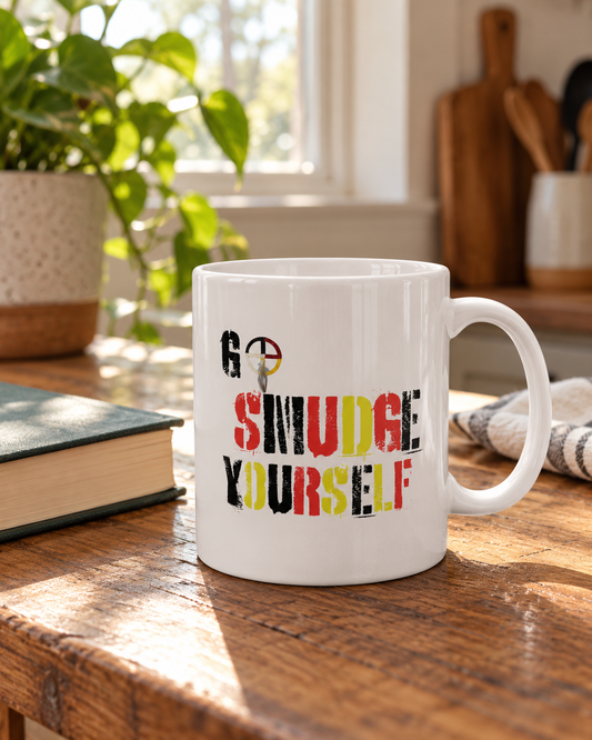 AI-generated lifestyle image of Wear Your WarPaint Chief Sitting Bull - Ceramic Mug 11oz